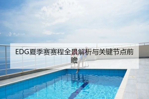 EDG夏季赛赛程全景解析与关键节点前瞻